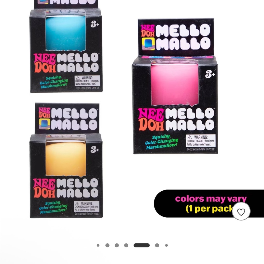 Nee Doh Mello Mallo Color-Changing Marshmallow Squishy- 1 blue left!! 💙🩵